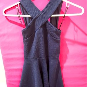 Aqua navy dress size small kids